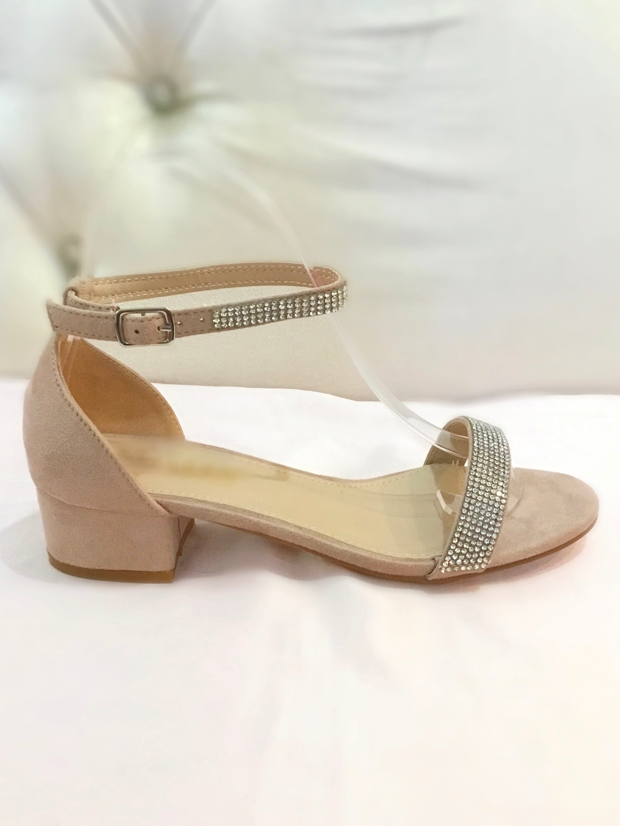Nude Crystal Heels