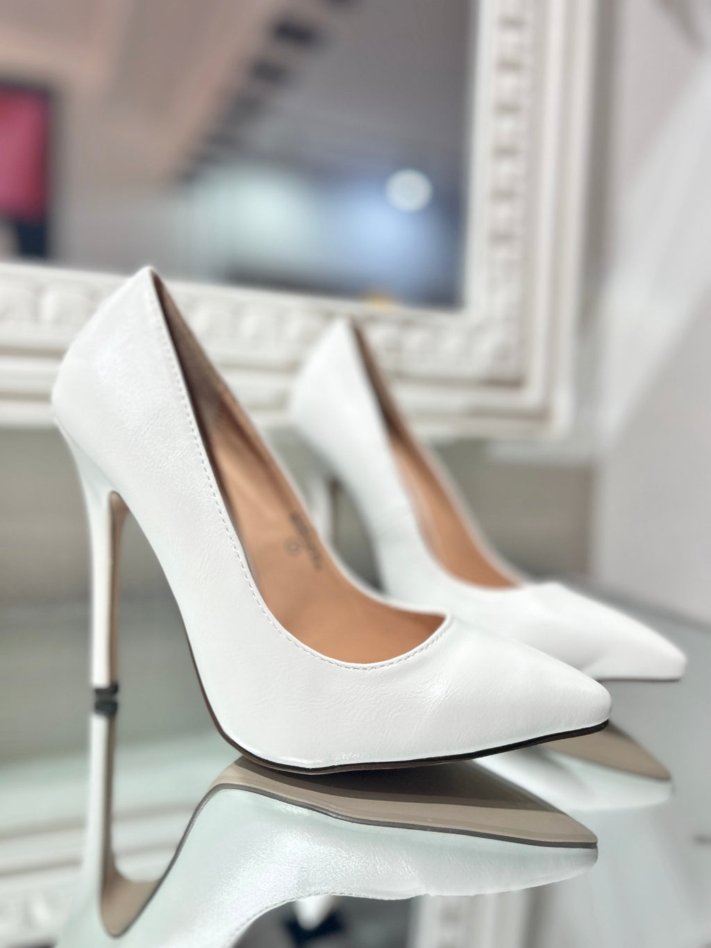 White Pump Heels