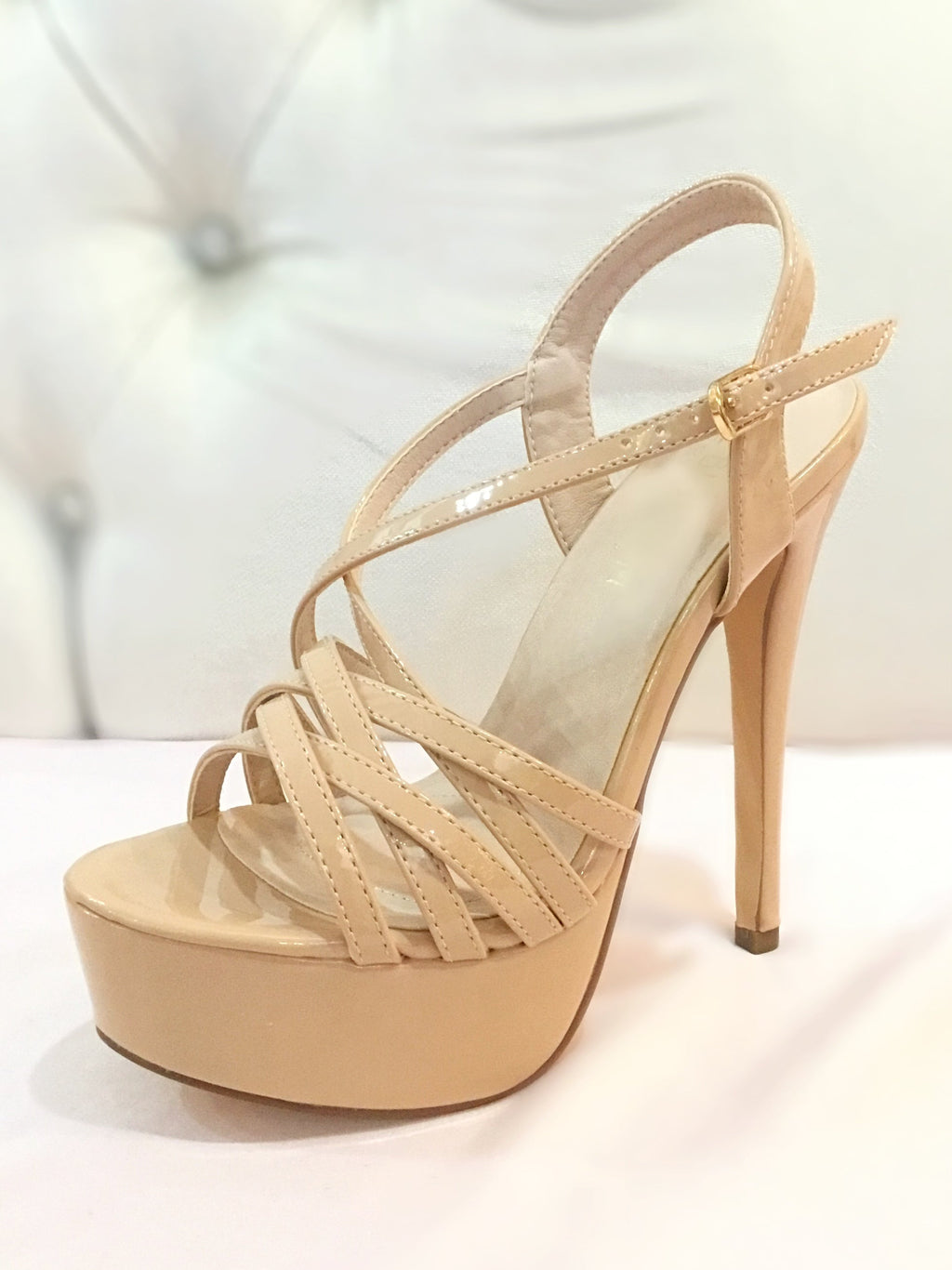 Nude Charol Heels