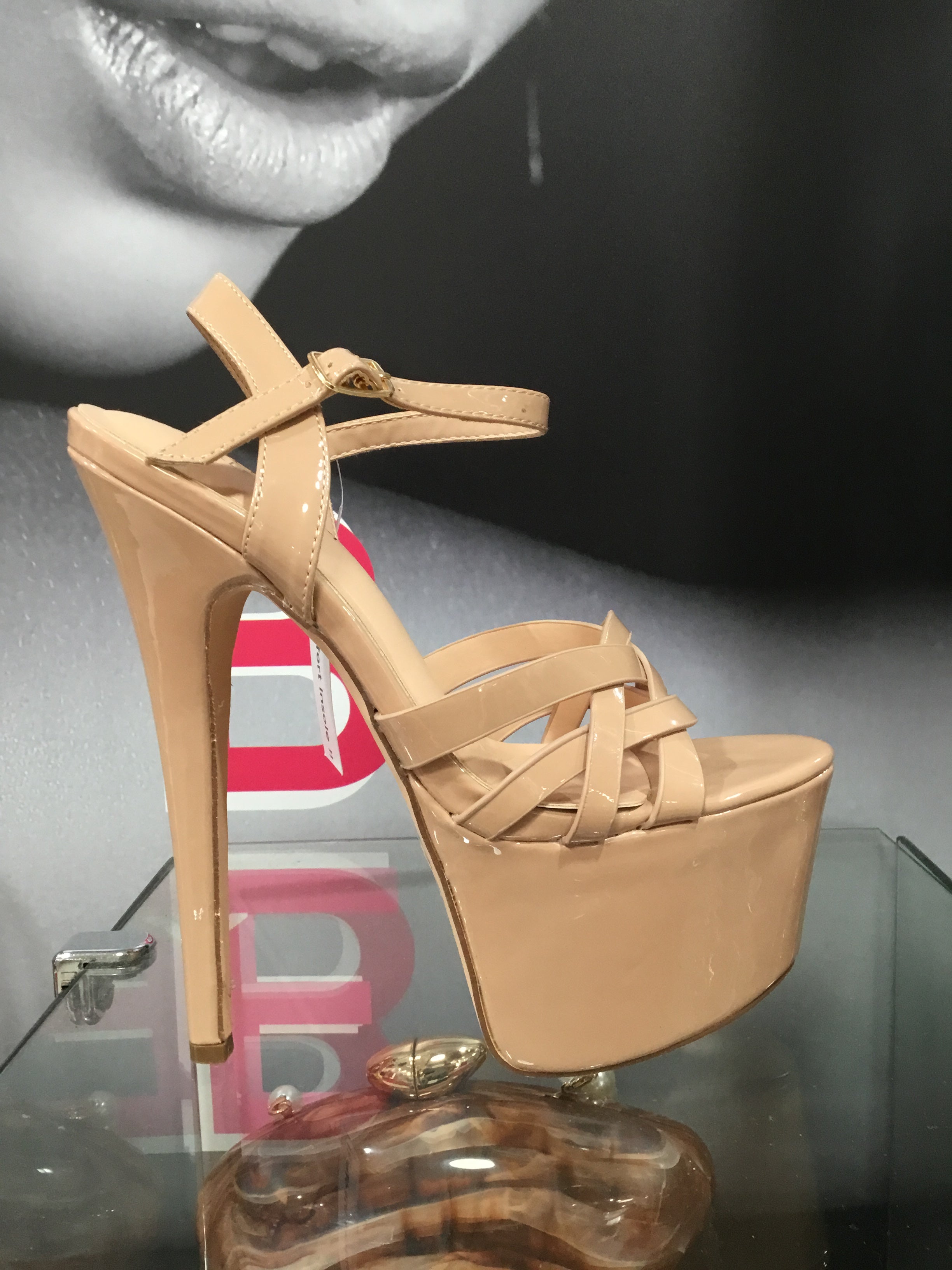 Nude 7” high heel