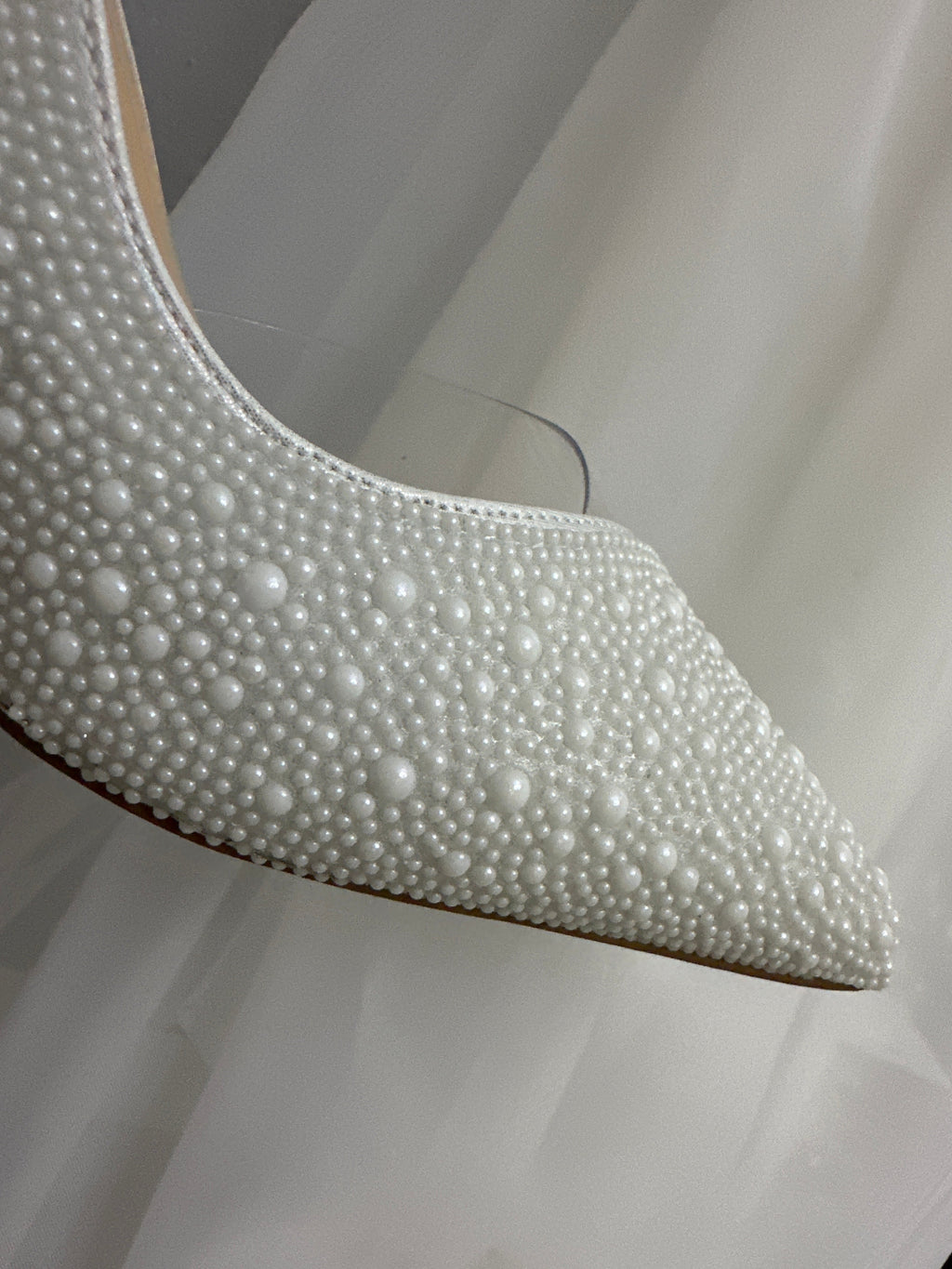 White Pearl Pumps