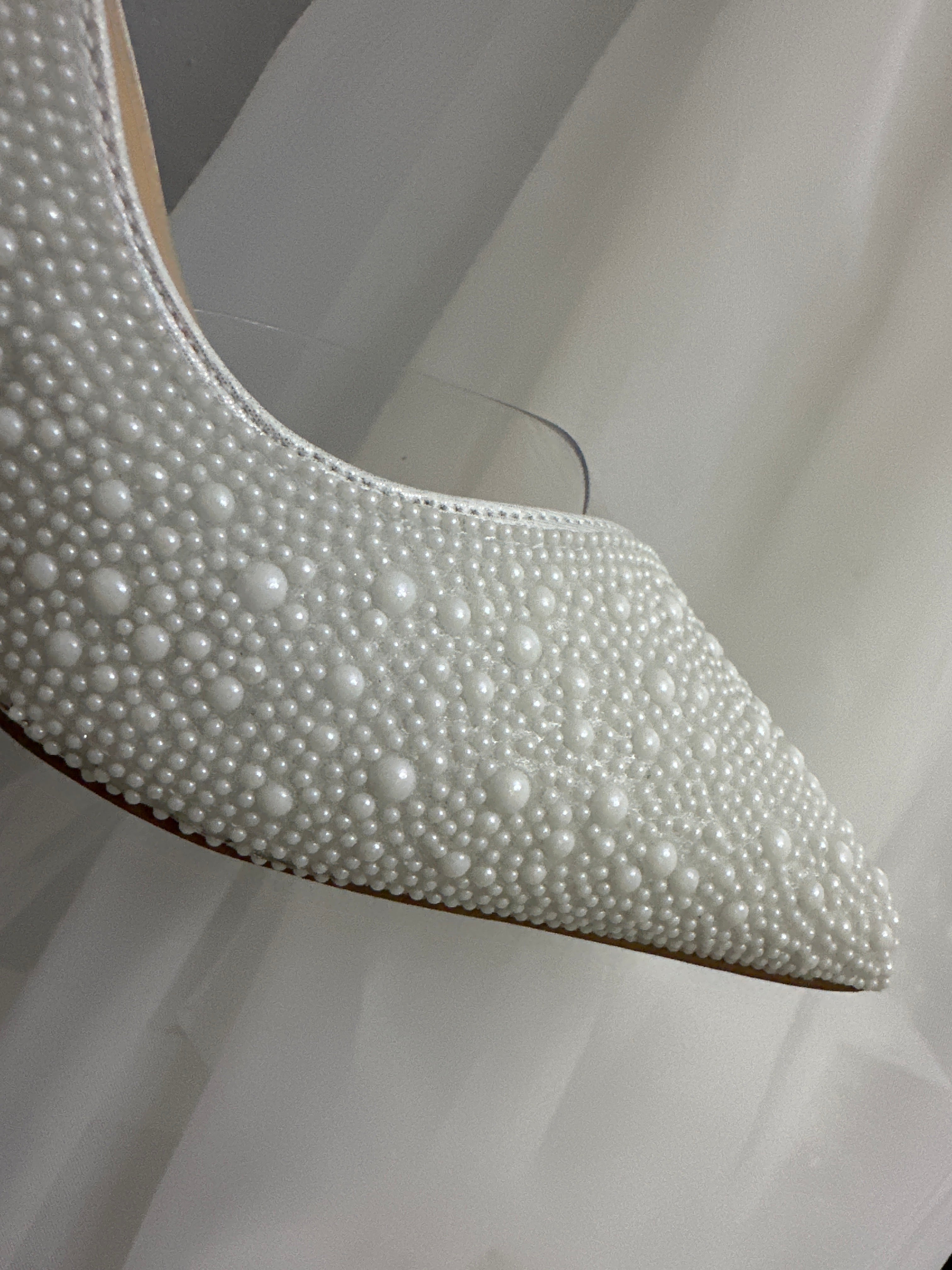 White Pearl Pumps