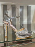 Silver Crystal Heels