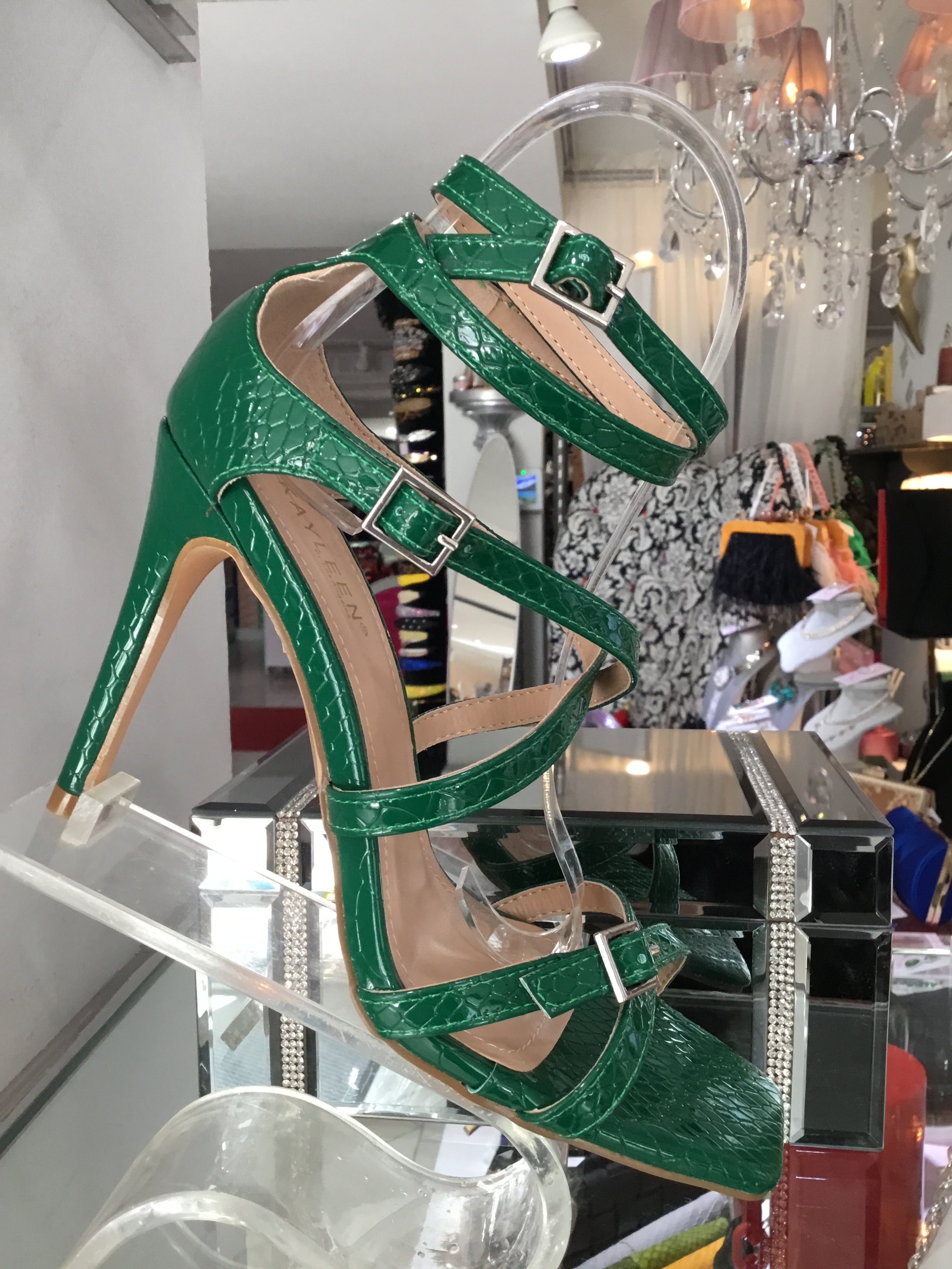 Green Snake Heels