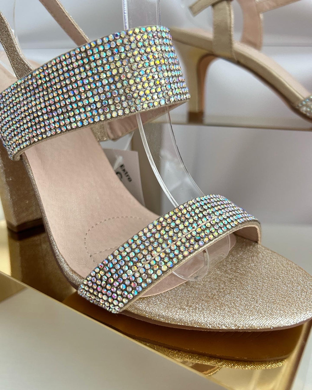 Gold Tornasol Heels