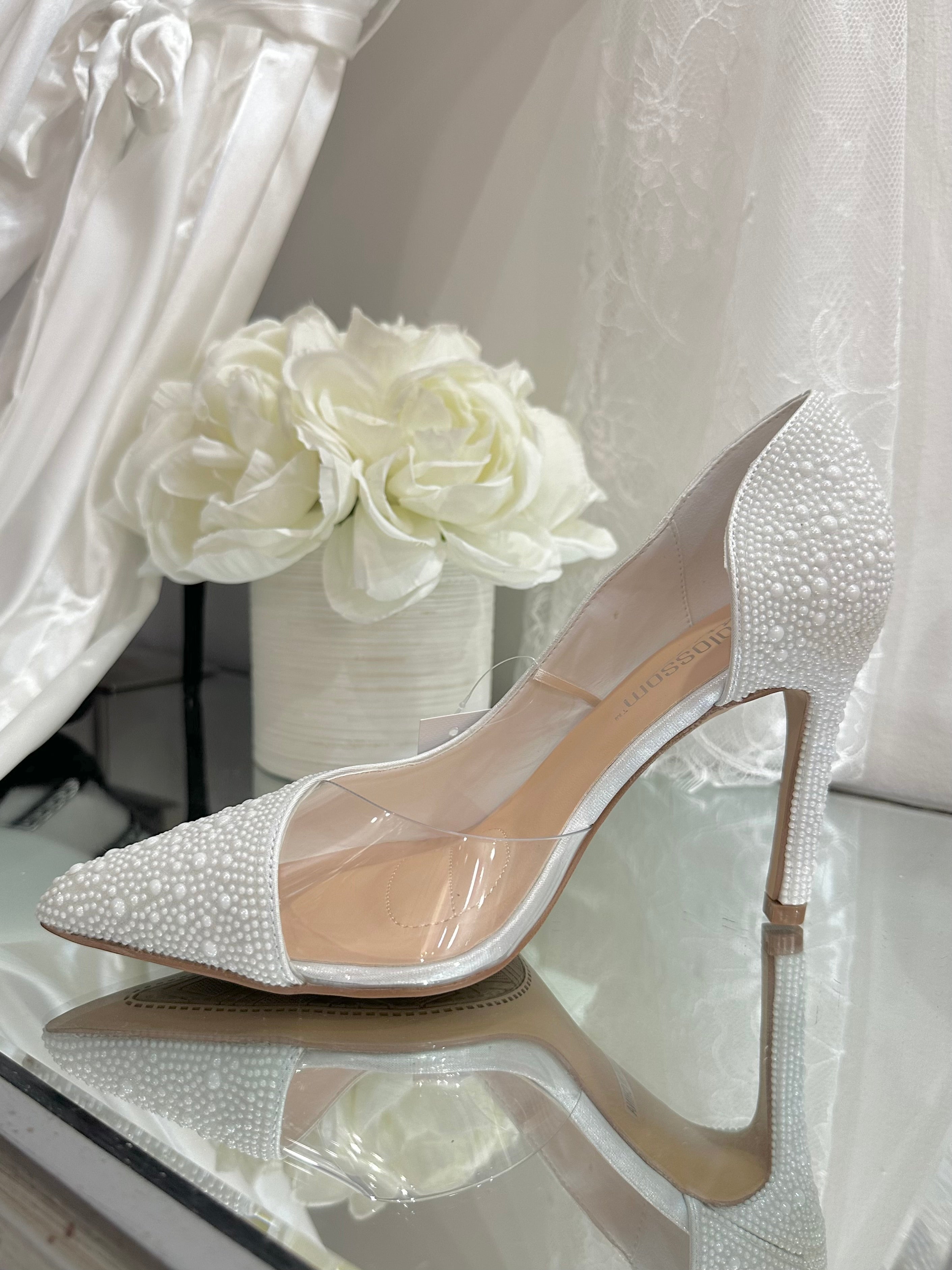White Pearl Pumps