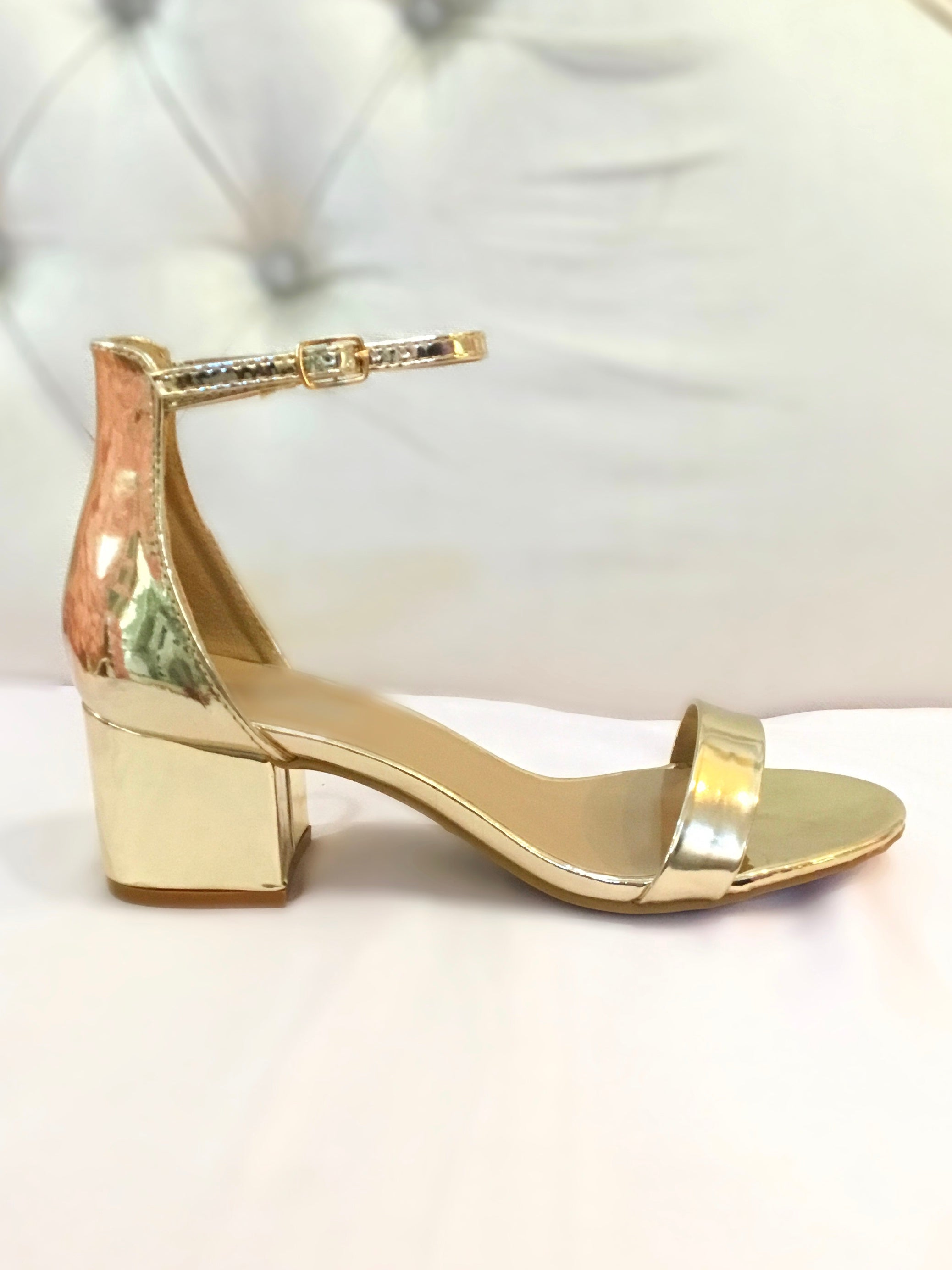 Gold Metalic Heels