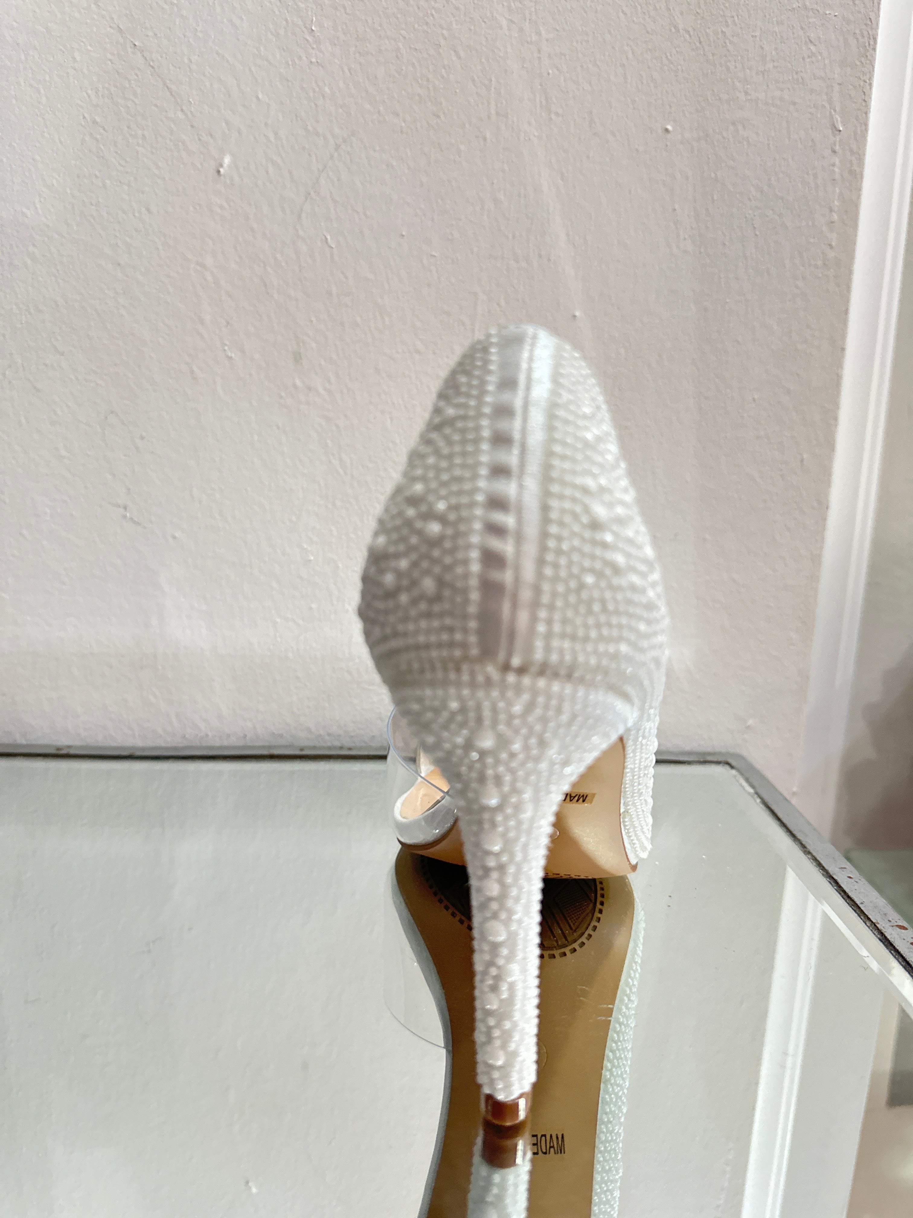 White Pearl Pumps