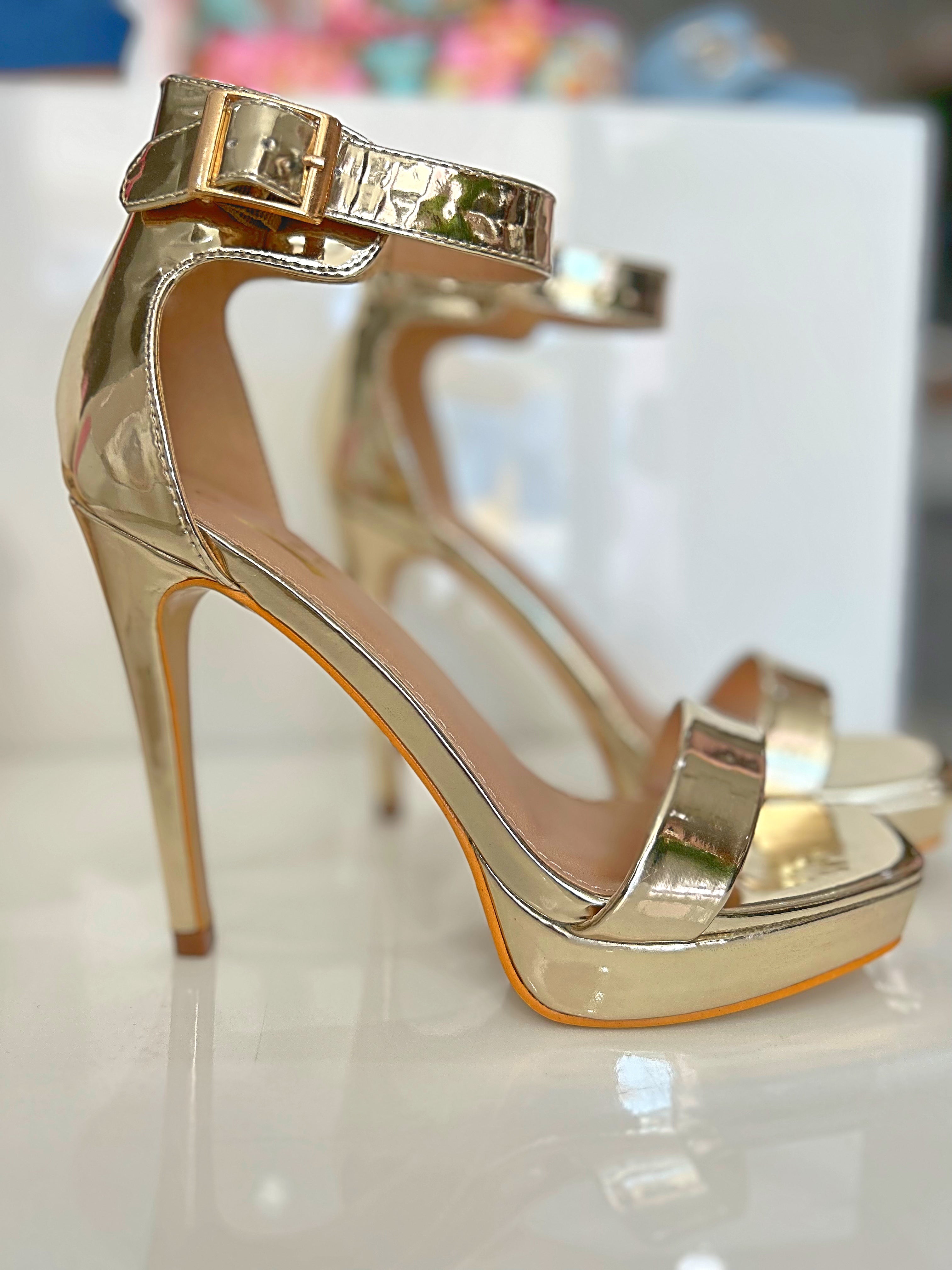 Gold Classic Heels