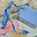 Blue Print Heels