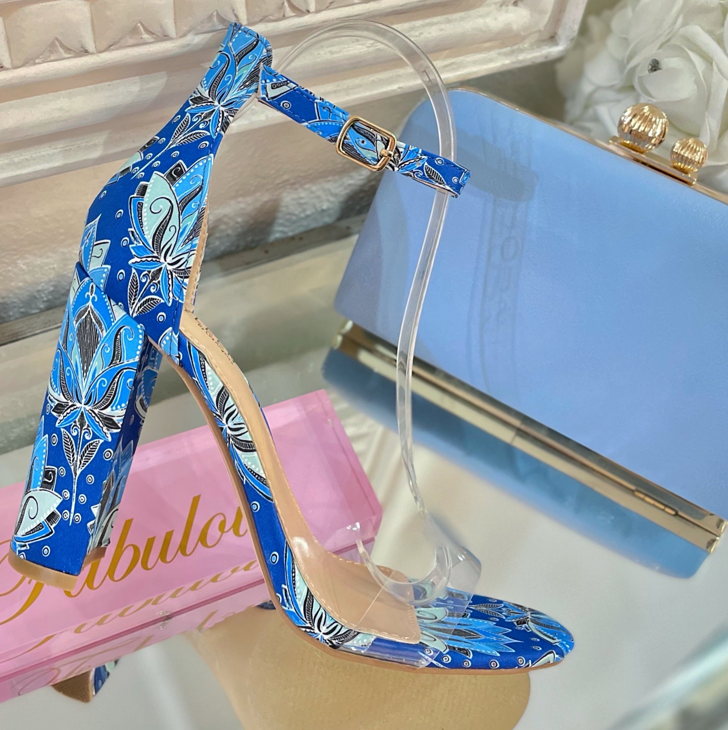 Blue Print Heels