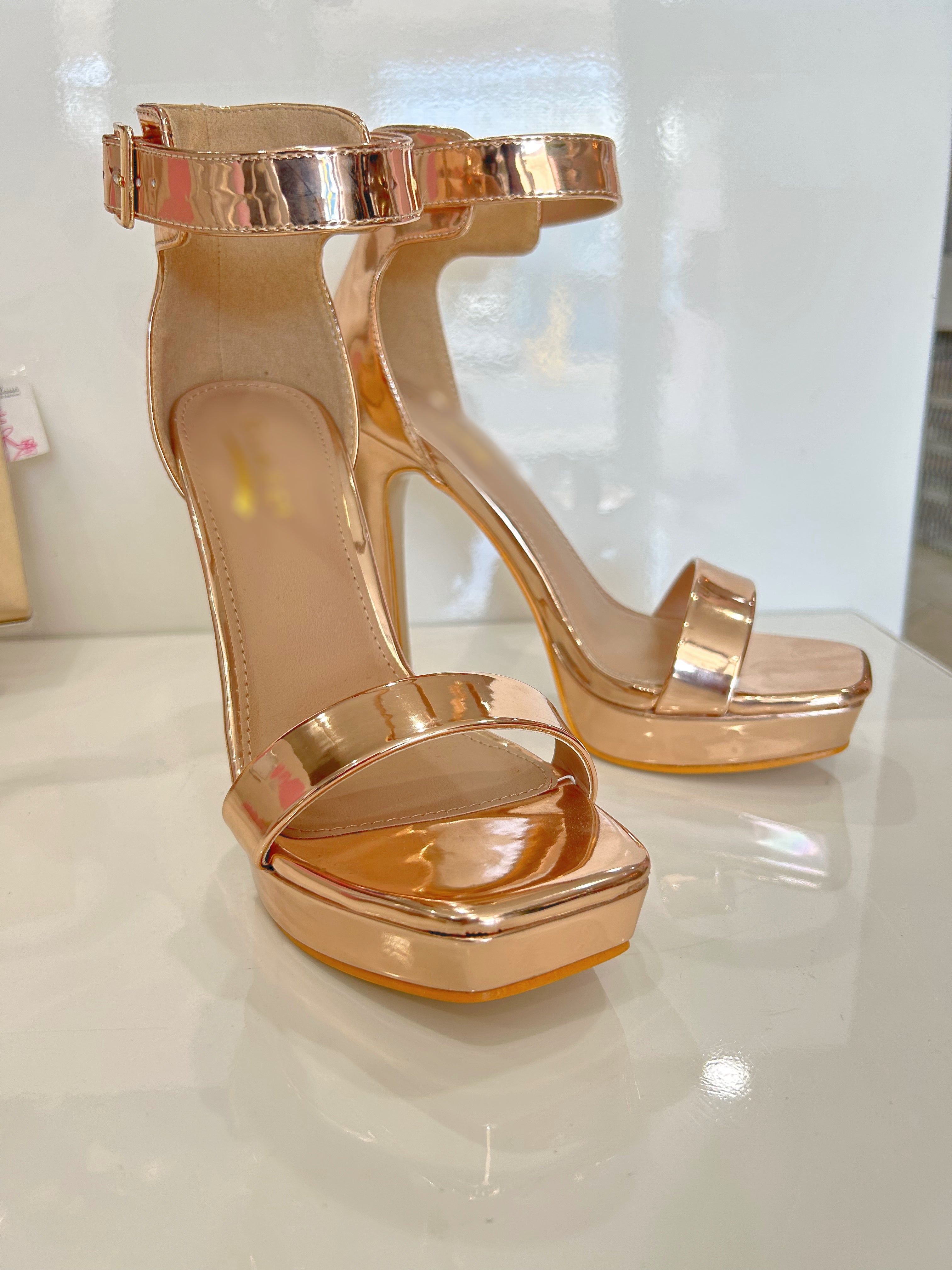 Rose Gold Classic Heels