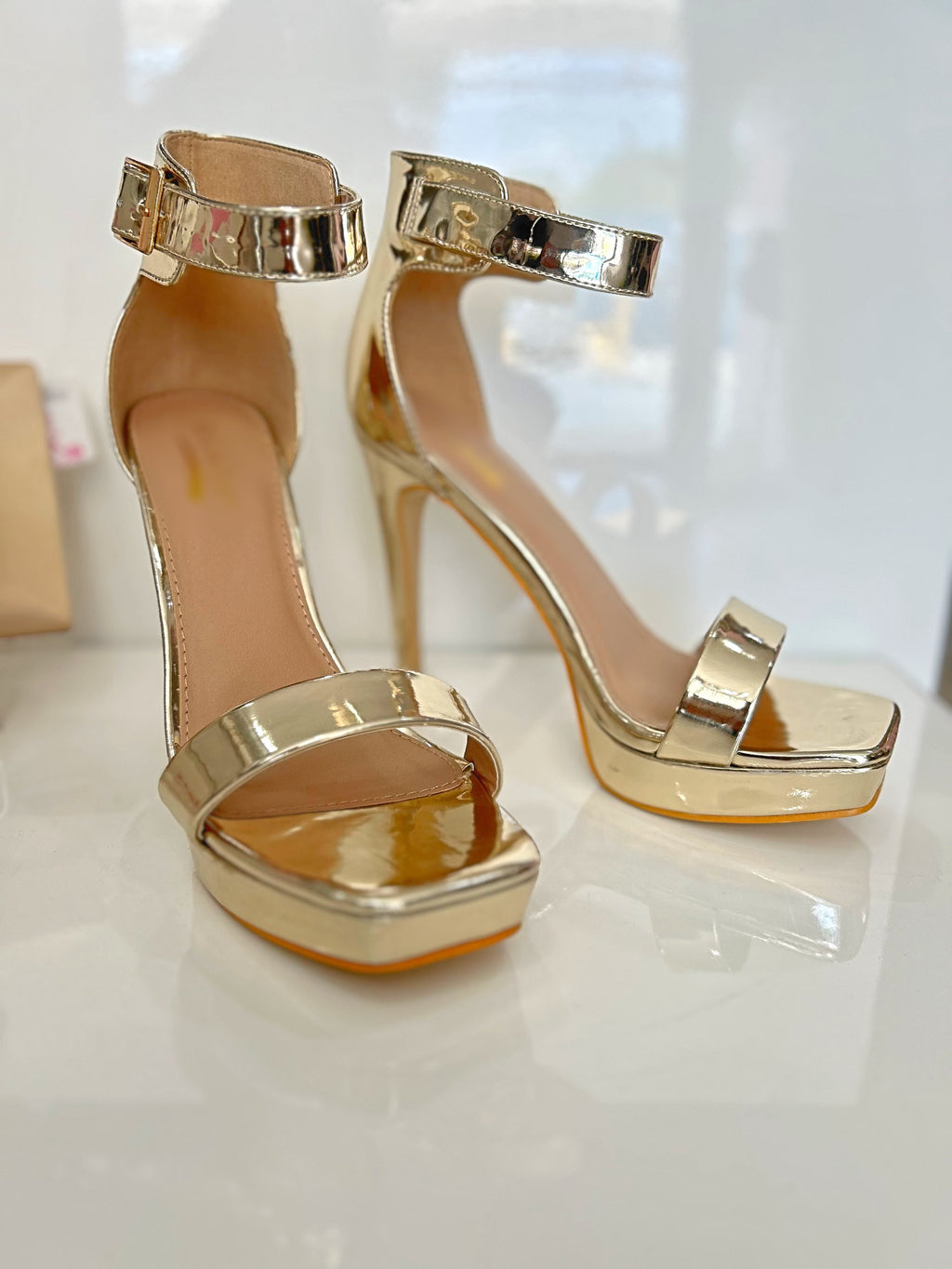 Gold Classic Heels