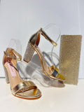 Gold Glitter Heels