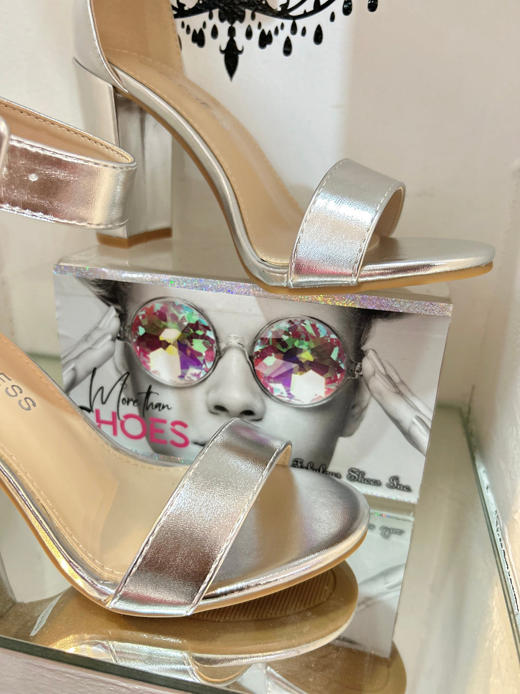 Silver Chic Heels