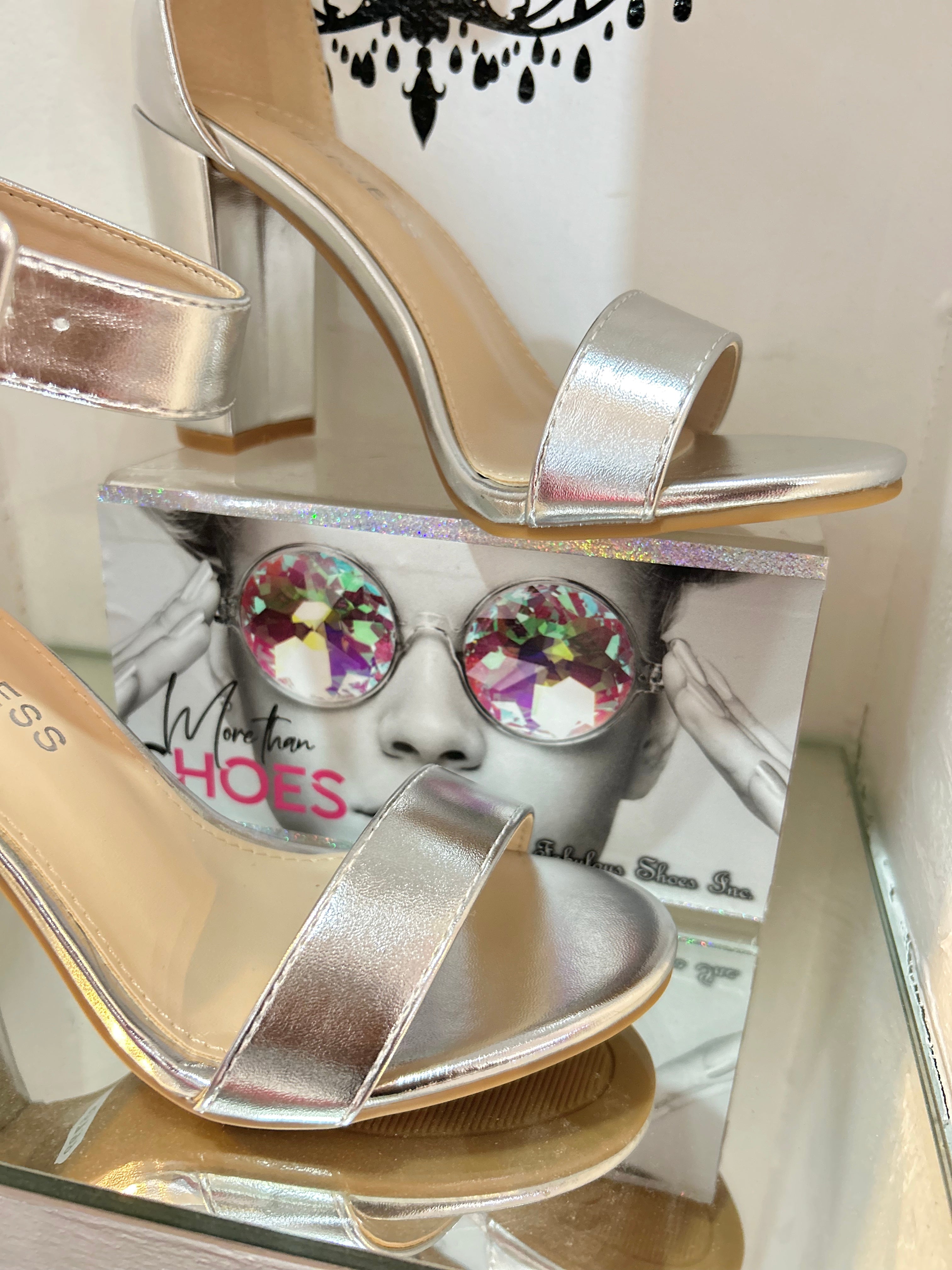Silver Chic Heels