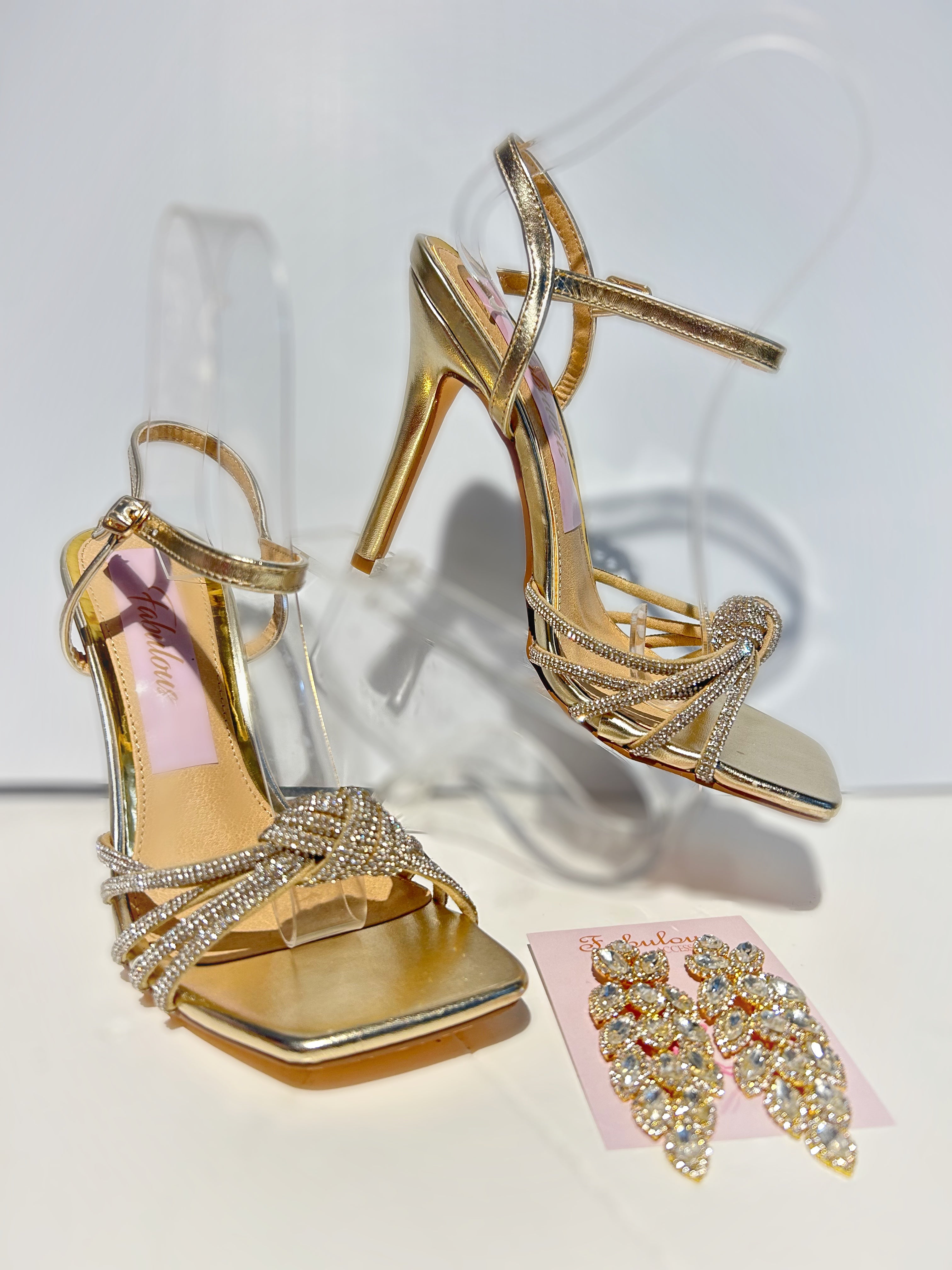 Gold Sandals Heels