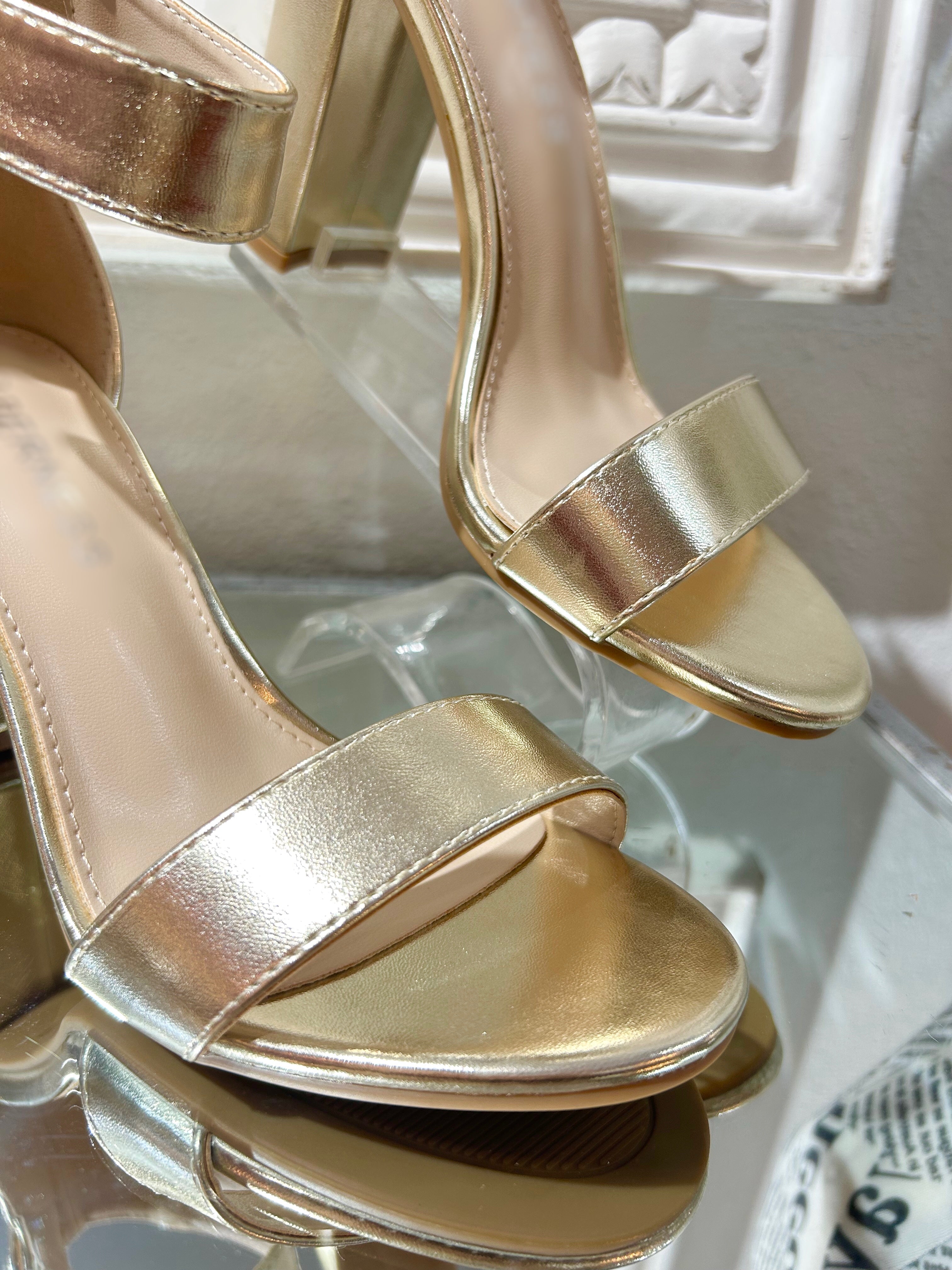 Gold Chic Heels