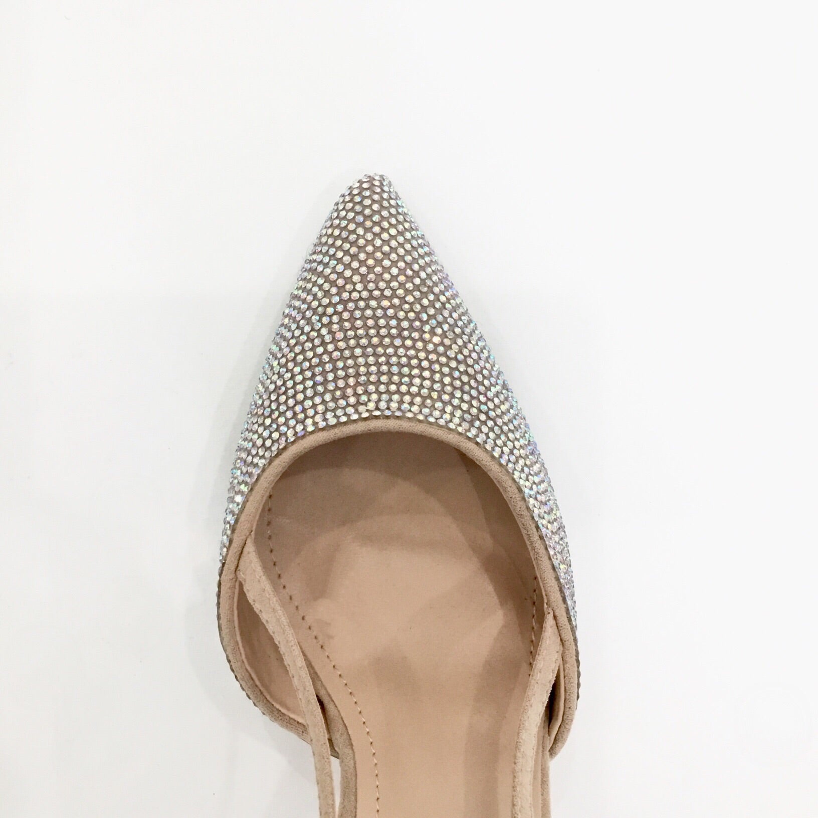 Nude Crystal Pumps