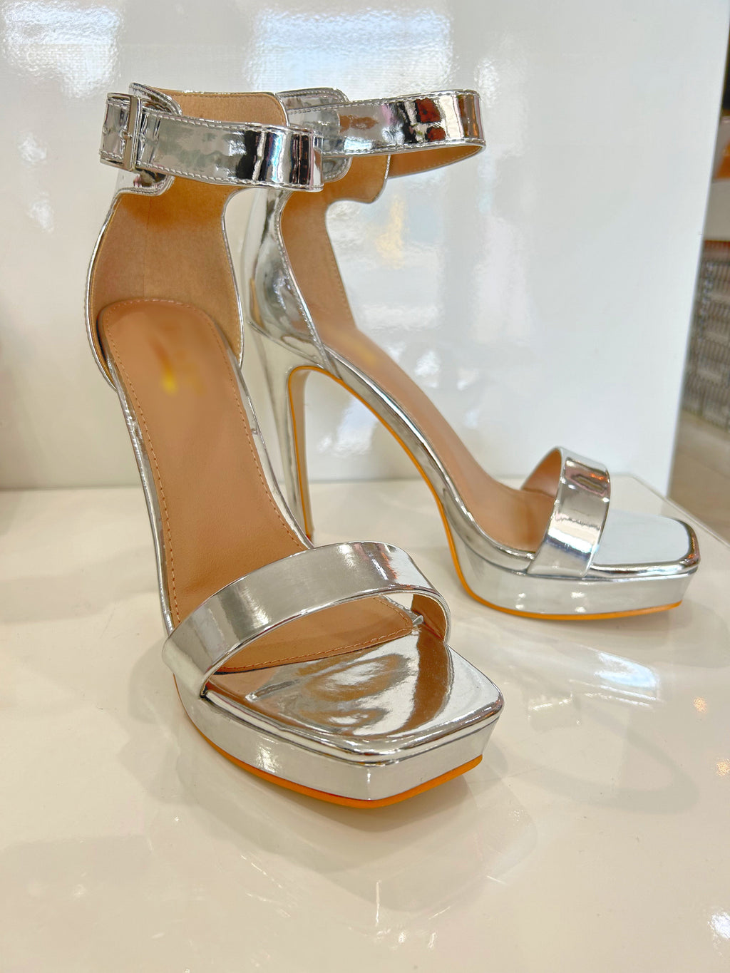 Silver Classic Heels
